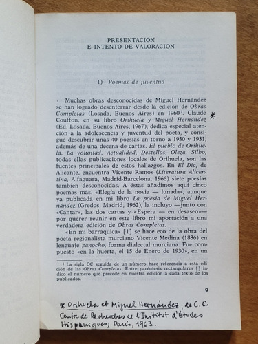 Poesia Y Prosa De Guerra Y Otros Textos - Miguel Hernandez M (Usado)