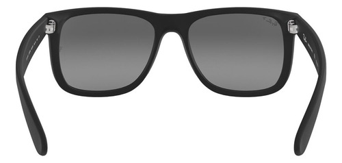 Lentes De Sol Justin Polarizados Ray-ban Rb4165622t3 Color Gris Lente Gris Varilla Matte black Armazón Matte black