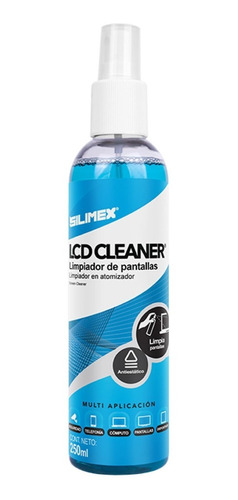 Limpiador En Spray Silimex Lcd Cleaner De 250ml Para Pantallas De Plasma, Lcd, Led, Oled Y Equipo Fotográfico