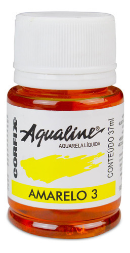 Tinta Aquarela Aqualine Corfix 37ml Cor Amarelo - 03