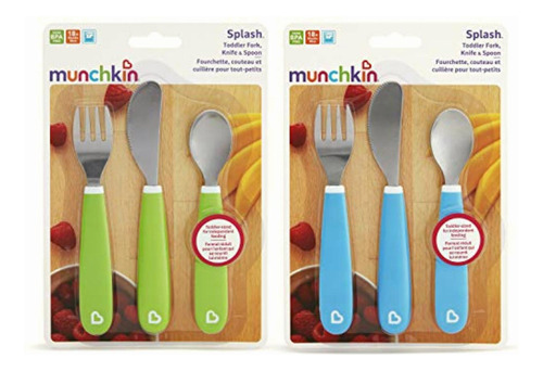 Munchkin Splash Juego De Tenedor, Cuchillo Y Cuchara, 6
