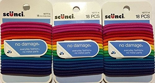 Scunci No Damage Hair Elastics, Assorted