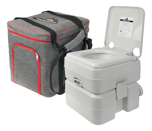 Inodoro Portátil 5.3gal Con Bolsa Y Tanques Desmontables