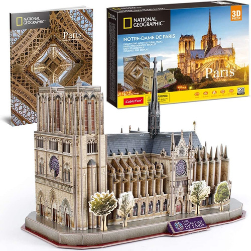 Puzzle 3D Cubicfun para adultos y niños, Notre Dame de Paris