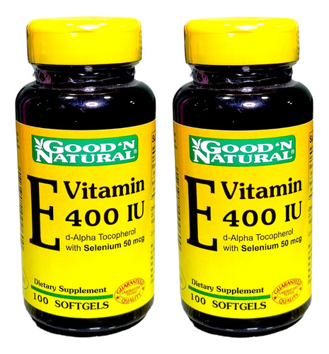 2 Vitamina E 400iu Selenio 100 - Unidad a $680