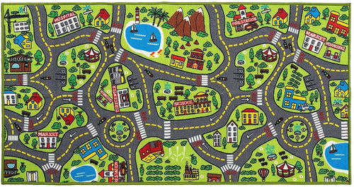 Joyin Juego De 2 Alfombrillas De Juego City Life Para Niños