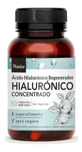 Cápsulas Acido Hialuronico Regenerador X 50 Cap - Natier 