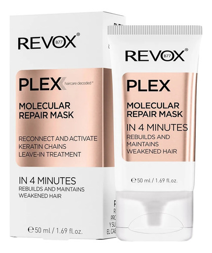 Mascarilla Capilar Revox Plex Molecular Reparación 50ml