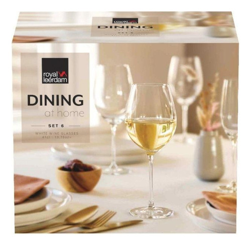 Set X 6 Copas Dining Vino Blanco