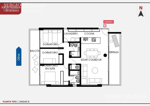 Imagen 2 de 10 de Olive Al 900 - Departamento De Tres Dormitorios En Venta - Rosario