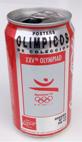 Lata Coca Cola Juegos Olímpicos Barcelona 92 # 12 Colección