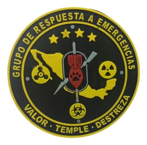 Parche Insignia Pvc Grupo Respuesta Emergencia Militar Tacti