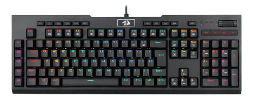 Teclado Mecânico Redragon Brahma Pro - Rgb - Switch Marrom