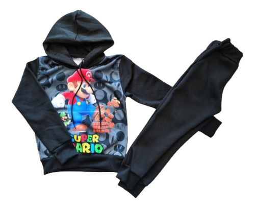 Conjunto Pans Pants Sudadera Videojuegos Personaje Niño Niña