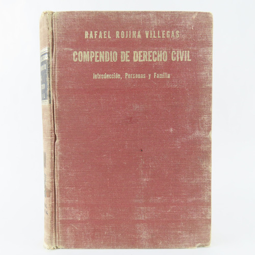 L8089 Rafael Rojina Villegas -- Compendio De Derecho Civil