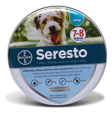 Seresto Collar De Pulgas Seresto Pequeño Perro Menos De 8 Kg