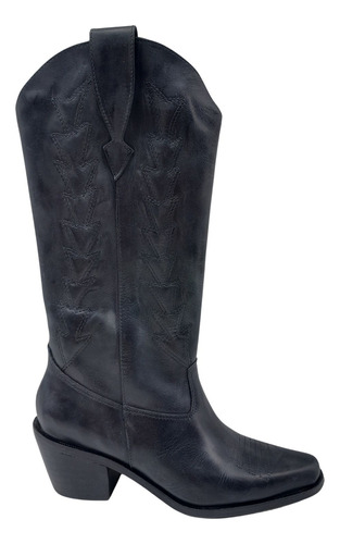 Bota Larga De Cuero Savage Bm-242 Montar Mujer Moda Invierno