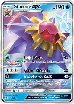 Starmie Gx Carta Pokémon Original+10 Cartas+regalos 
