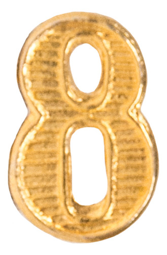 Distintivo Metálico Número Arábigo Ejército Argentino