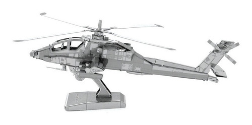 Metal Earth Helicóptero Apache Ah-64  3d Para Armar