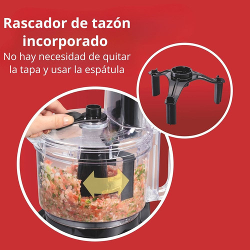 Procesador Y Picador De Alimentos Hamilton Beach De 8 Tazas Color Negro