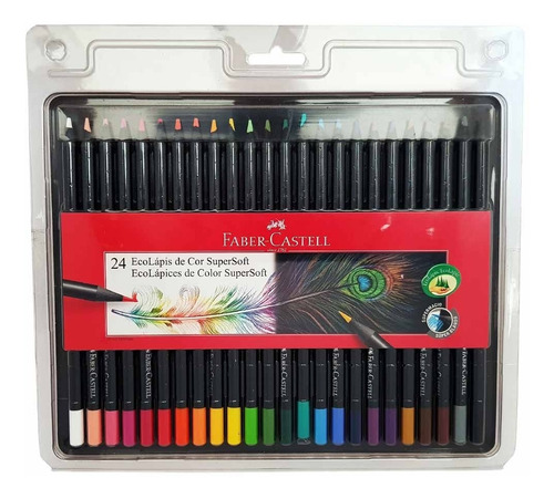 Lápis De Cor 24 Cores Supersoft Faber Castell