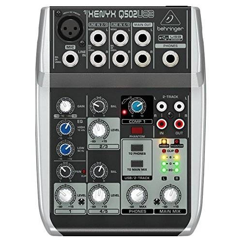 Behringer Q502usb 5-mezclador De Canales