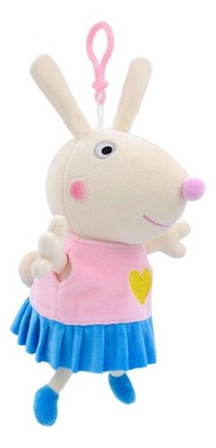 Pelúcia Fofa Rebecca Coelho Amiga Da Peppa Pig Pelúcia 19cm Cor Rosa