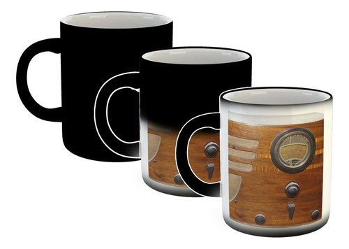 Taza Magica Cuadro Decorativo Radio Vintage Clasico P4