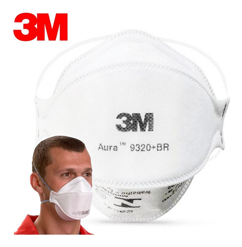 Máscara Proteção 3m Pff-2 N95 Aura 9320 Inmetro Pff-2(s)