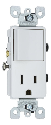 5625-w 15 Amp, 120 Voltios, Decora Single-pole, Interruptor 