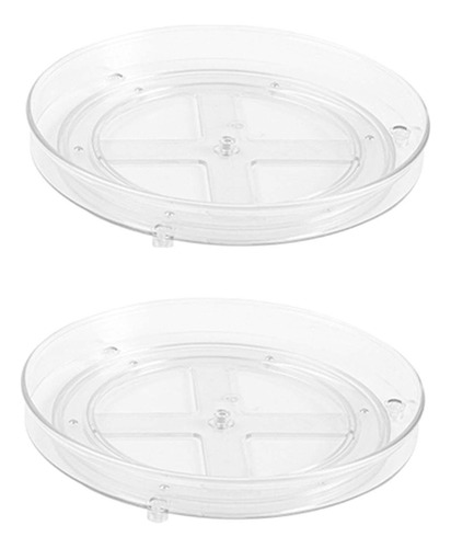 Z 2pcs Lazy Turntable Organizador 23,5 Cm X 23,5 Cm X 3,6 Cm