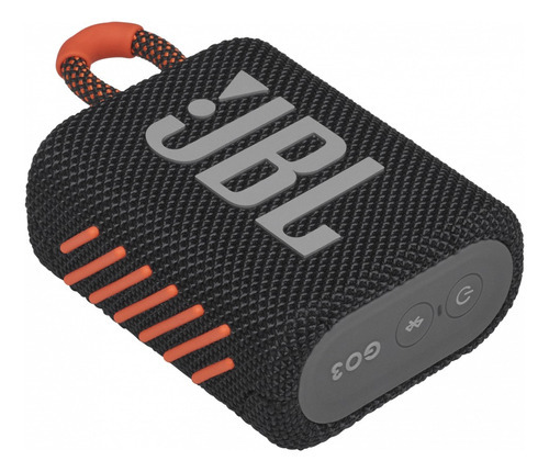 Bocina Jbl Go 3 Portátil Con Bluetooth Negro/naranja Color Negro
