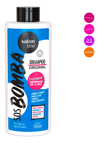 Shampoo Bomba Original 500 Ml - mL a $110