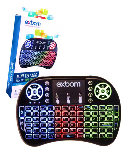 Mini Teclado Sem Fio Para Televisão Computador Xbox Tablet