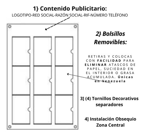 Cartelera Fiscal Informativa Acrilico 