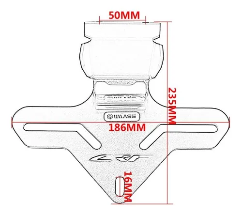 Soporte De Matrícula Para Honda Crf300l Crf 300 L Rally