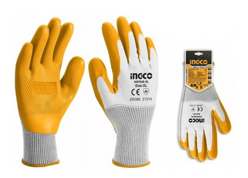 Guante Latex Xl Ingco Ingco Hgvl08-xl Carga Pesada Texturado