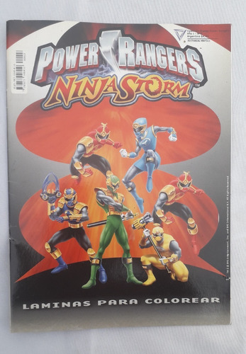 Libro Para Pintar Antiguo * Power Rangers * N° 3 Edi Vertice | MercadoLibre