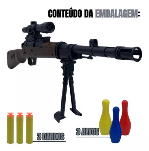 Fuzil Tipo Nerf , modelo M16 , atira bolinhas de gel e dardos de espuma  .link de compra na descrição 