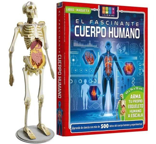Libro El Fascinante Cuerpo Humano + Maqueta Esqueleto Armable