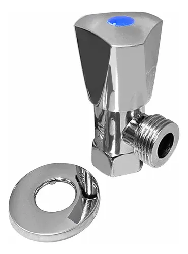 Llave De Abasto Metálica De 1/2 Hexagonal Cierre Cerámico
