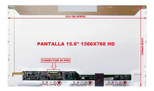 Pantalla Display Notebook 15.6 Lp156wh4(tl)(a1) Led 40 Pines