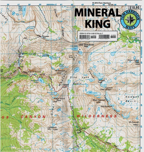 Libro:  Mineral King Hiking Map