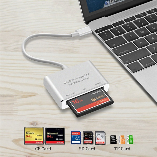 Bakeey Universal 3 Em 1 Tipo-c Usb 3.0 Cf Cartão De Memória