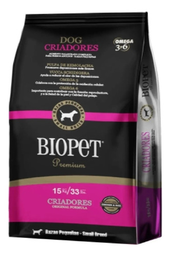 Alimento Biopet Premium Criadores Razas Pequeñas X 15kg