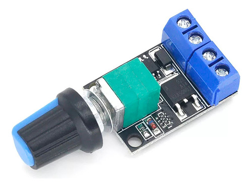 5 Peças Controlador De Velocidade Motor Pwm Dc 5v 12v 10a