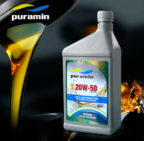 Aceite 15w 40 Y 20w 50 Mineral Puramin (12x946ml)