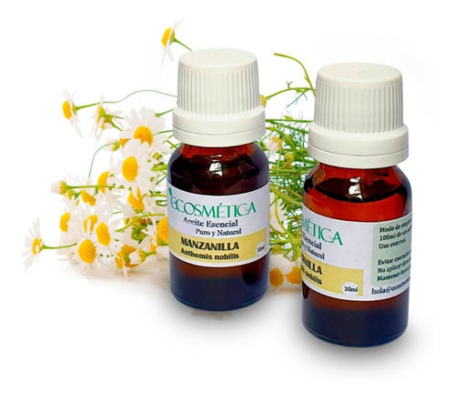 Aceite Esencial Natural De Manzanilla Frasco 10ml Ecosmetica