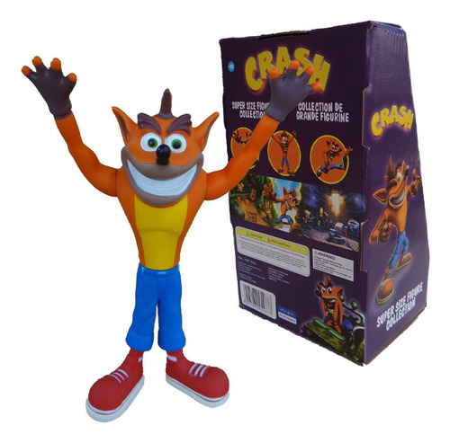 Boneco Crash Bandicoot   Original Coleção 23 Cm Com Nf